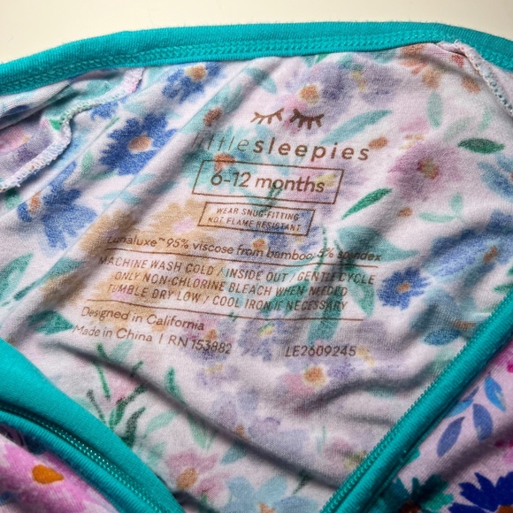 Little Sleepies Sweet Pea Zippy 6/12 months GUC - Picture 7 of 7